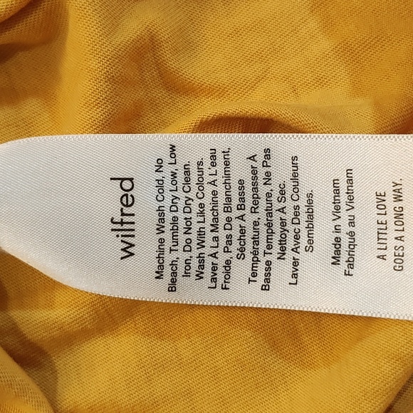**5/$25**Aritzia Wilfred Yellow Top - Picture 4 of 5